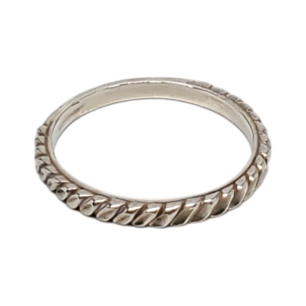 Carolyn Pollack Sterling Silver Diamond Cut Ring Band Size 10 #17119